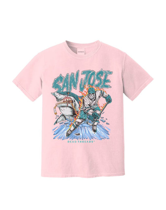 SAN JOSE HOCKEY - PINK – T-Shirt – Dead Threads Apparel