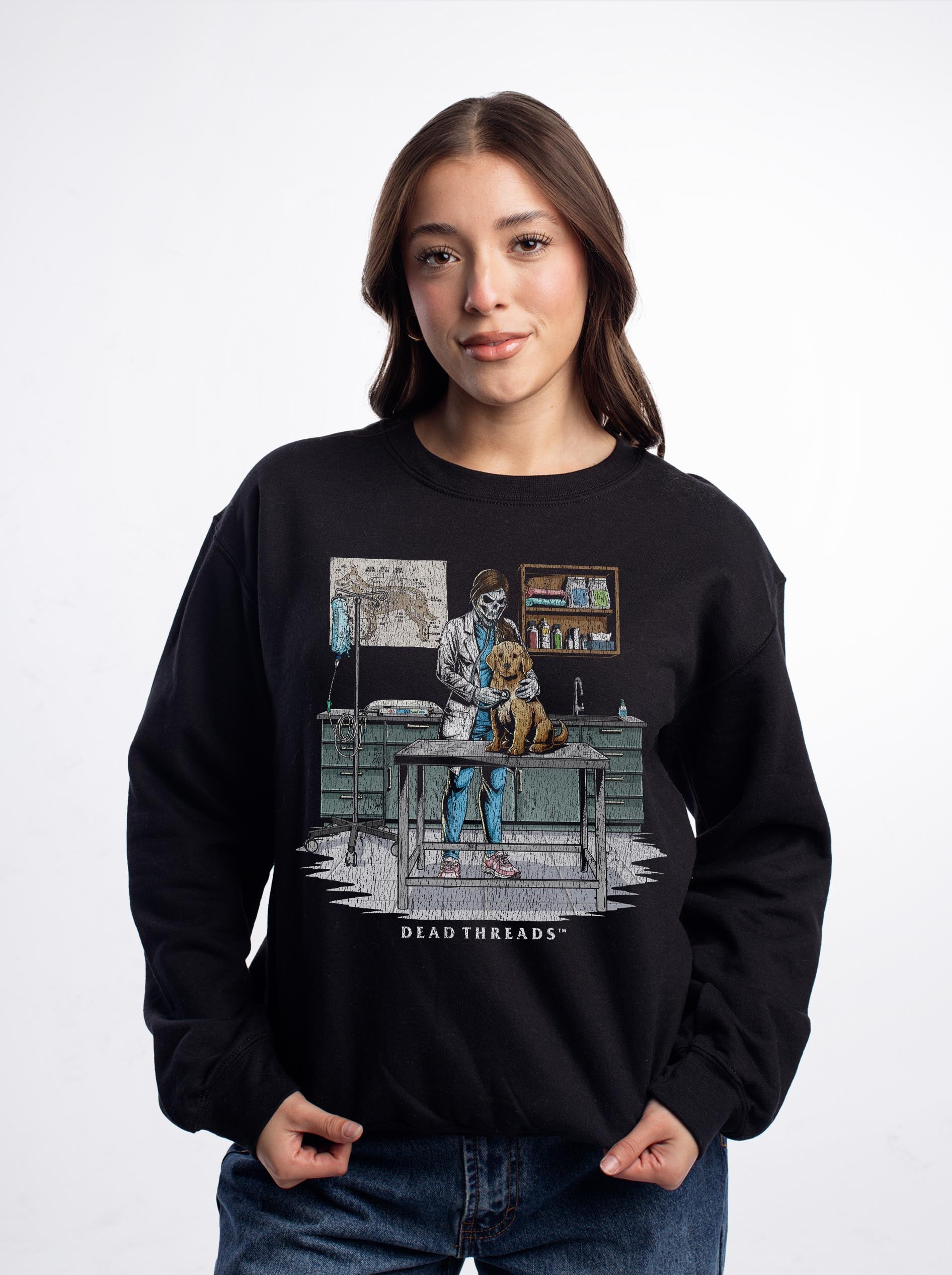 SCARS & ADRs (JACKET, FEMALE) CREWNECK SWEATSHIRT – Sweatshirt – Dead Threads Apparel