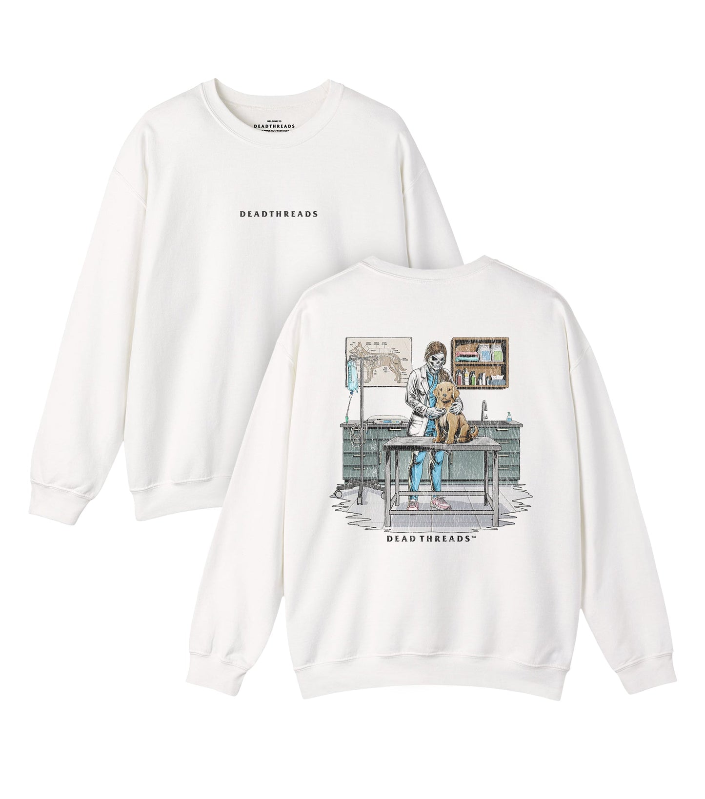 SCARS & ADRs (JACKET, FEMALE) - “DT ESSENTIAL" CREWNECK SWEATSHIRT – Sweatshirt – Dead Threads Apparel