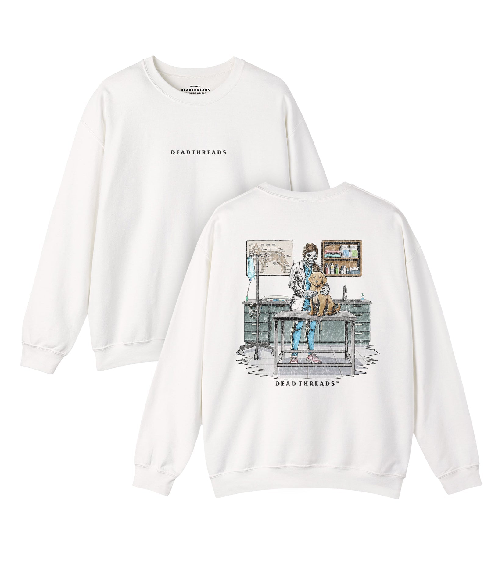 SCARS & ADRs (JACKET, FEMALE) - “DT ESSENTIAL" CREWNECK SWEATSHIRT – Sweatshirt – Dead Threads Apparel