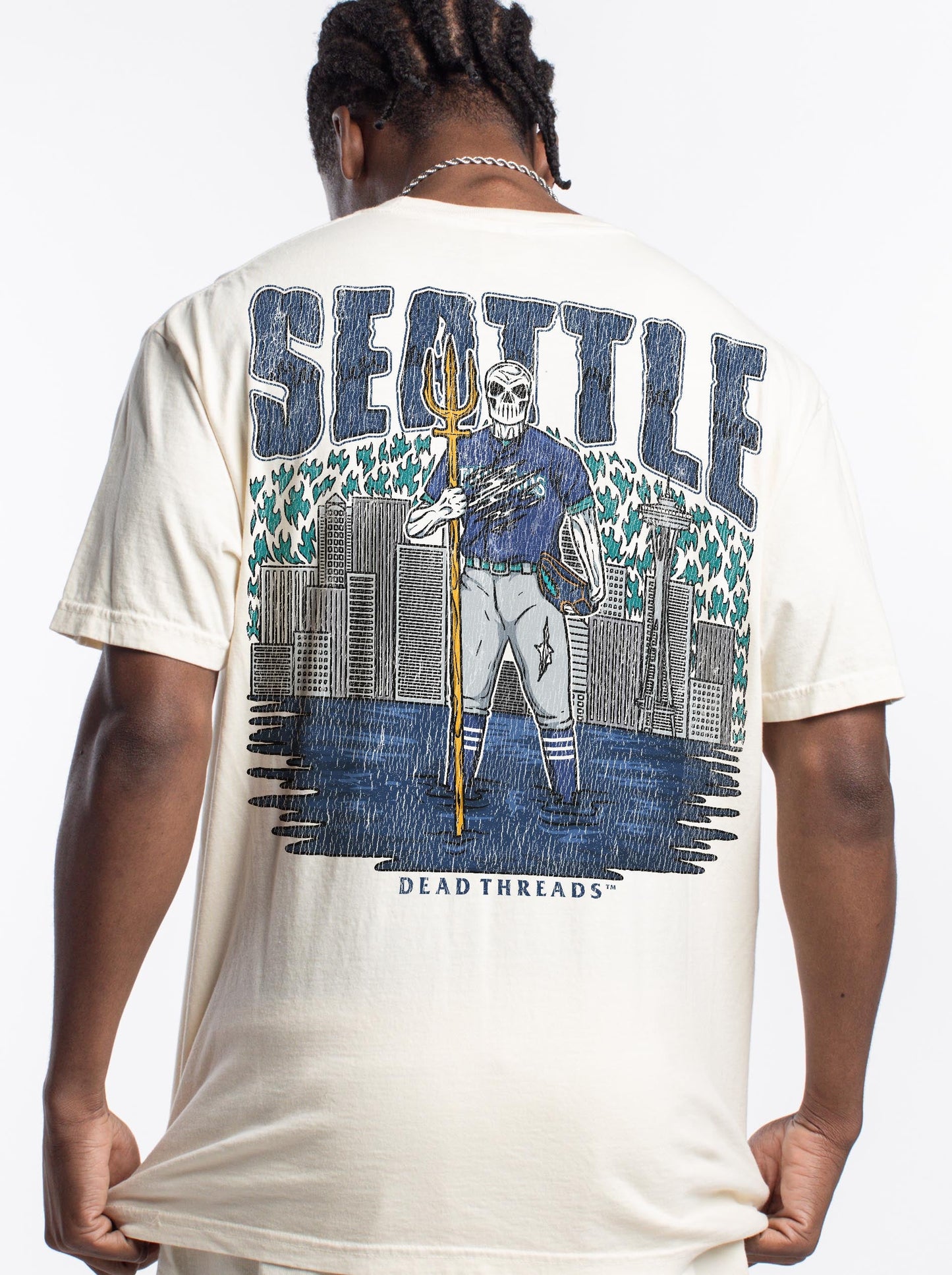 SEATTLE BASEBALL - "3 SKULL" PREMIUM SHIRT – T-Shirt – Dead Threads Apparel