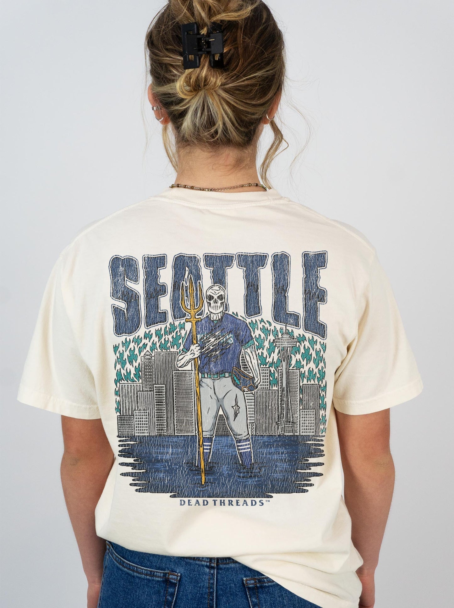 SEATTLE BASEBALL - "3 SKULL" PREMIUM SHIRT – T-Shirt – Dead Threads Apparel