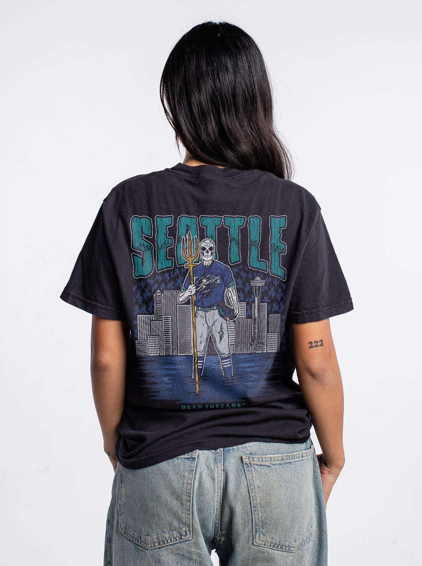 SEATTLE BASEBALL - "3 SKULL" PREMIUM SHIRT – T-Shirt – Dead Threads Apparel