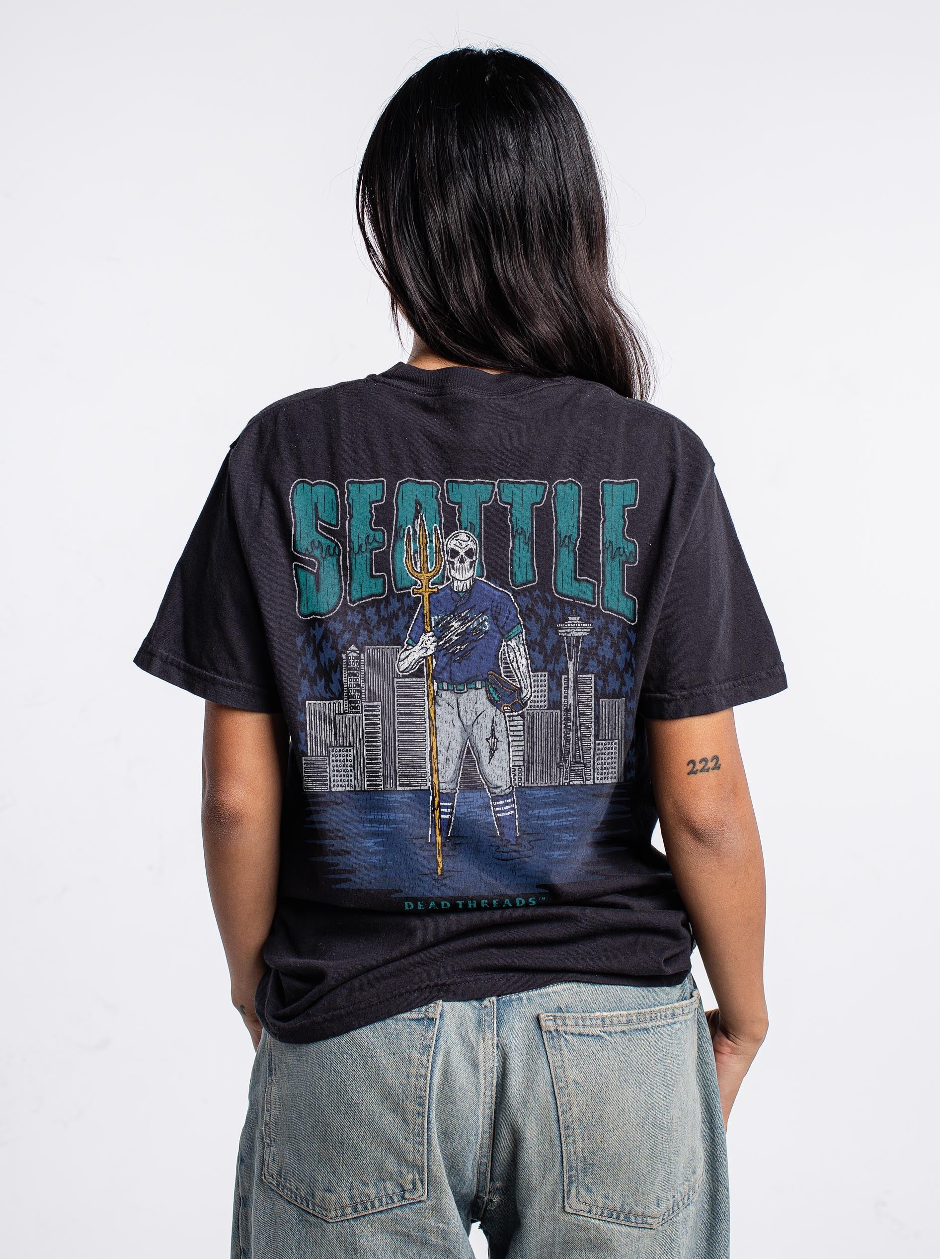 SEATTLE BASEBALL - "3 SKULL" PREMIUM SHIRT – T-Shirt – Dead Threads Apparel