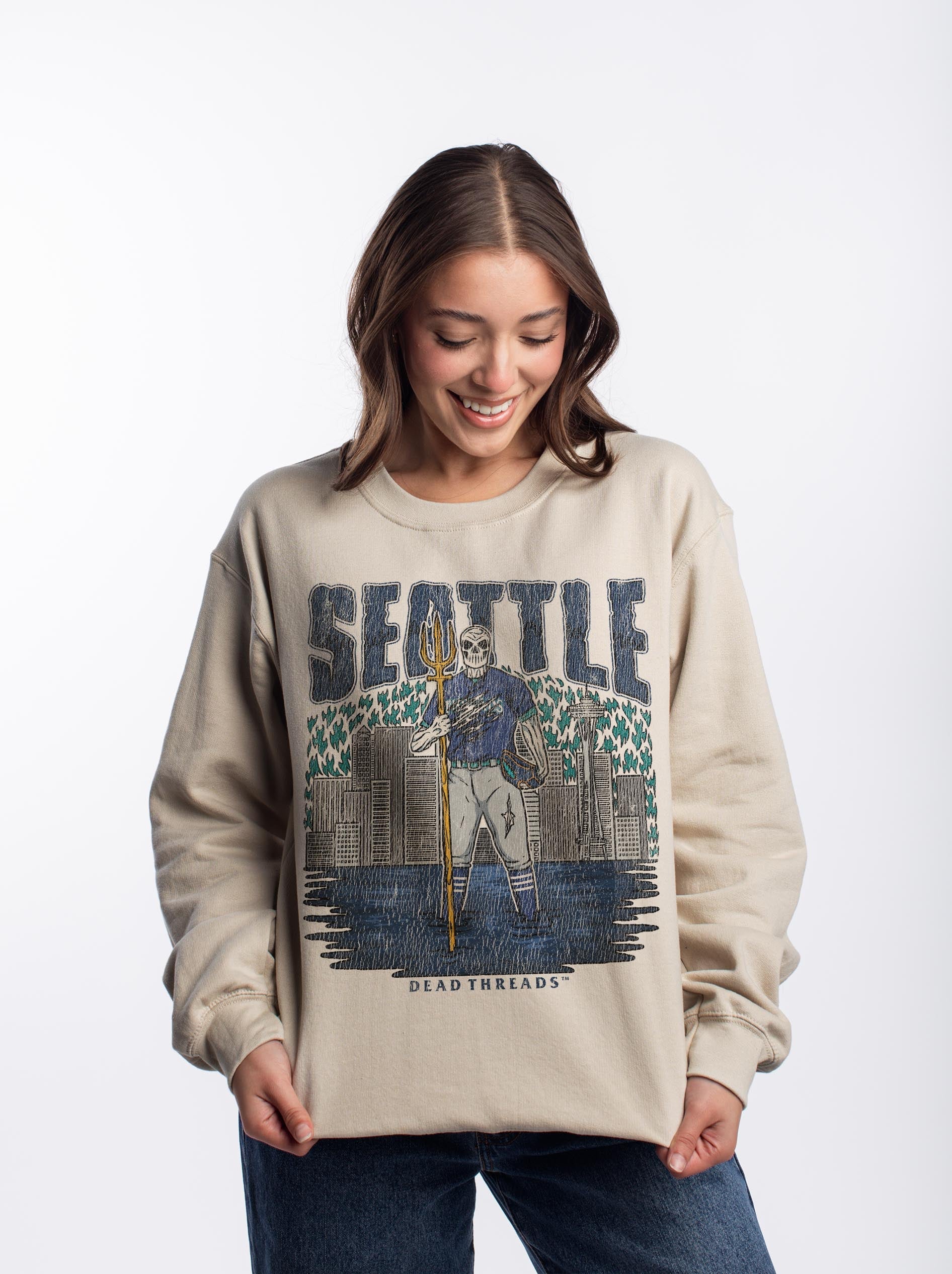 SEATTLE BASEBALL CREWNECK SWEATSHIRT – Sweatshirt – Dead Threads Apparel