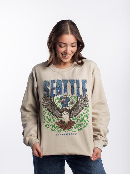 SEATTLE FOOTBALL CREWNECK SWEATSHIRT – Sweatshirt – Dead Threads Apparel