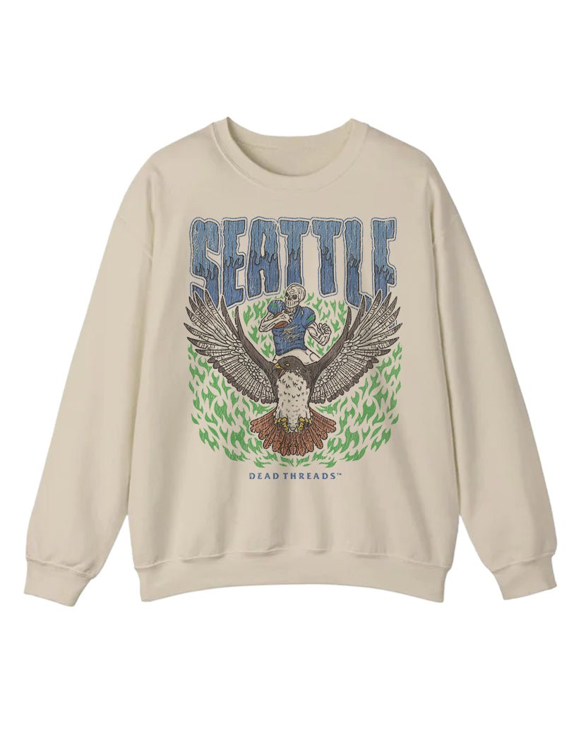 SEATTLE FOOTBALL CREWNECK SWEATSHIRT – Sweatshirt – Dead Threads Apparel