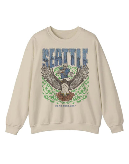 SEATTLE FOOTBALL CREWNECK SWEATSHIRT – Sweatshirt – Dead Threads Apparel