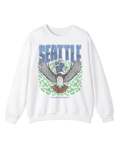 SEATTLE FOOTBALL CREWNECK SWEATSHIRT – Sweatshirt – Dead Threads Apparel