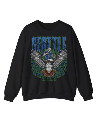 SEATTLE FOOTBALL CREWNECK SWEATSHIRT – Sweatshirt – Dead Threads Apparel