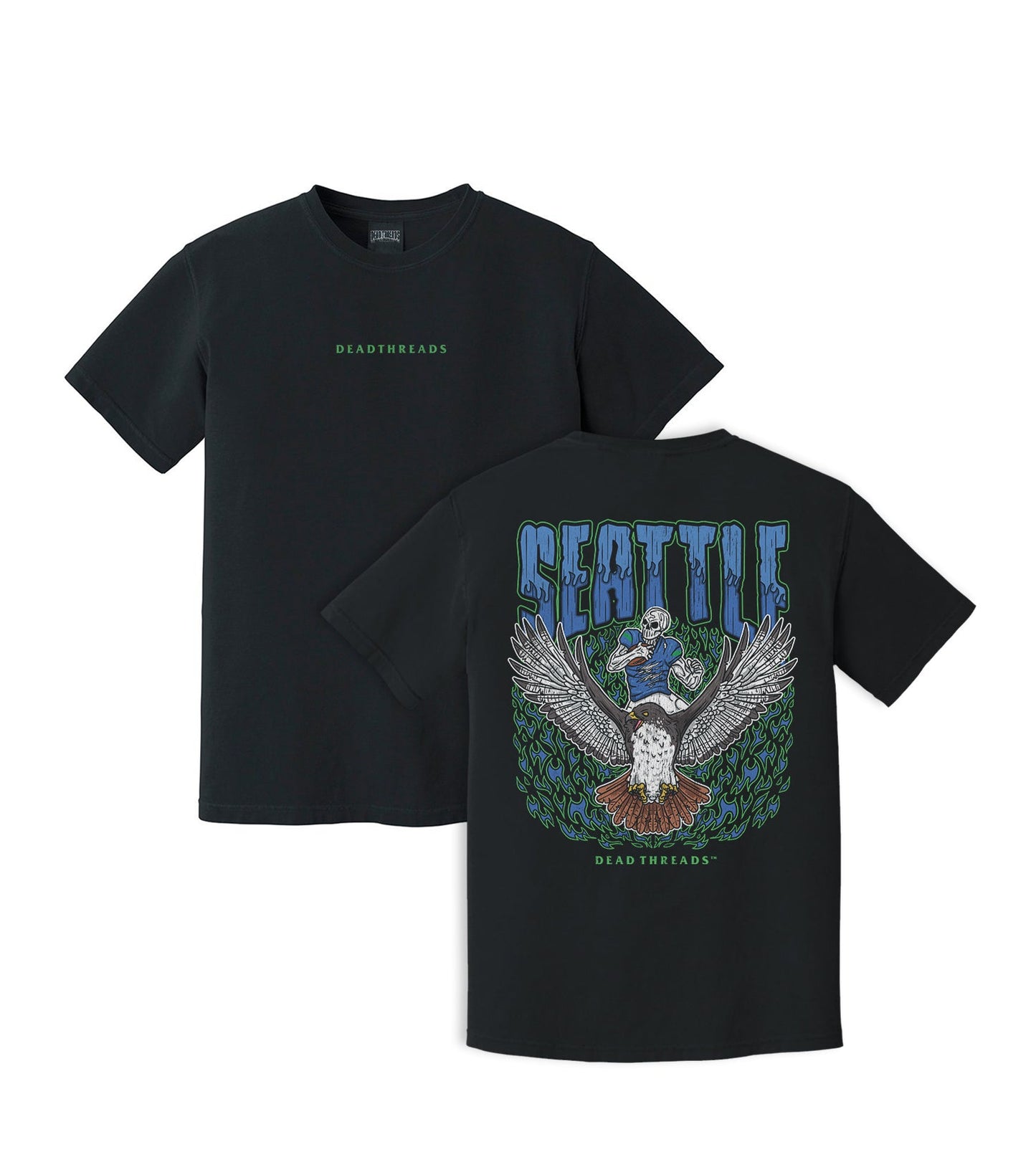 SEATTLE FOOTBALL - “DT ESSENTIAL" PREMIUM T - SHIRT – T-Shirt – Dead Threads Apparel