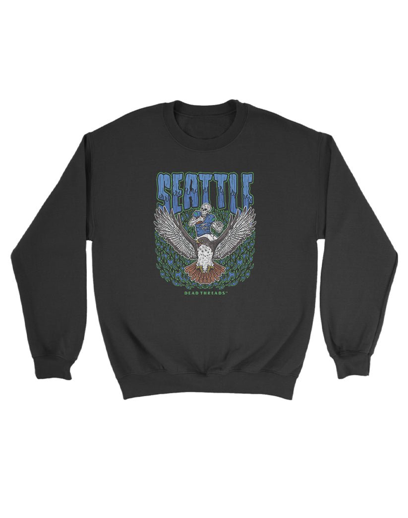 SEATTLE FOOTBALL KIDS CREWNECK SWEATSHIRT – Kids clothes – Dead Threads Apparel