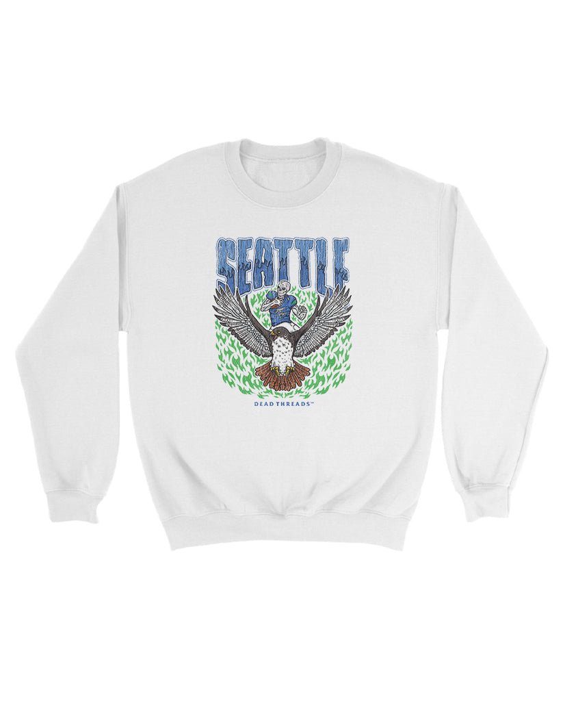SEATTLE FOOTBALL KIDS CREWNECK SWEATSHIRT – Kids clothes – Dead Threads Apparel