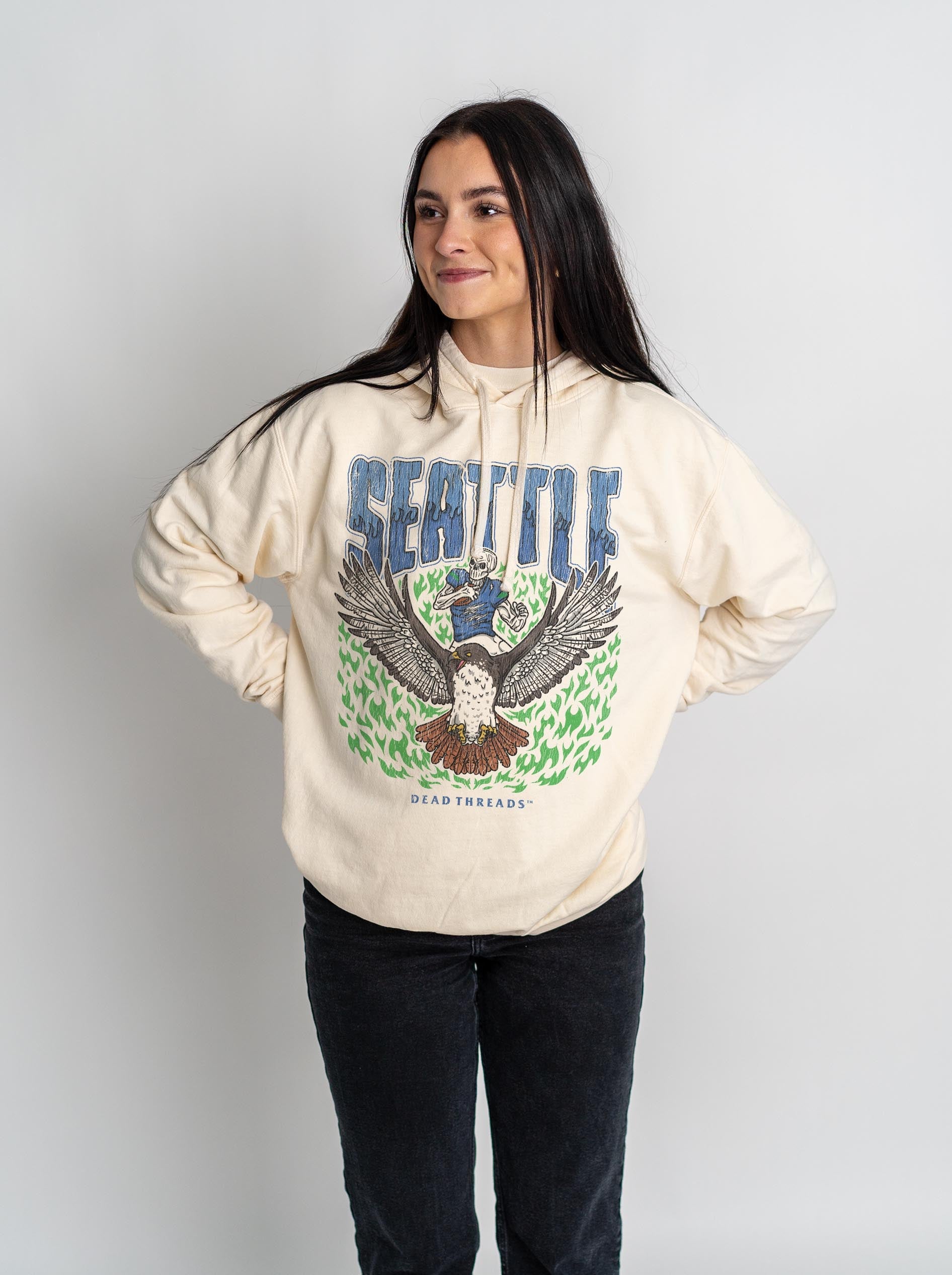 SEATTLE FOOTBALL - LIGHTWEIGHT HOODIE – Lightweight – Dead Threads Apparel
