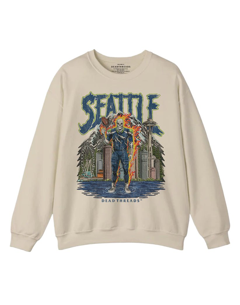 SEATTLE FOOTBALL v2 CREWNECK SWEATSHIRT – Sweatshirt – Dead Threads Apparel
