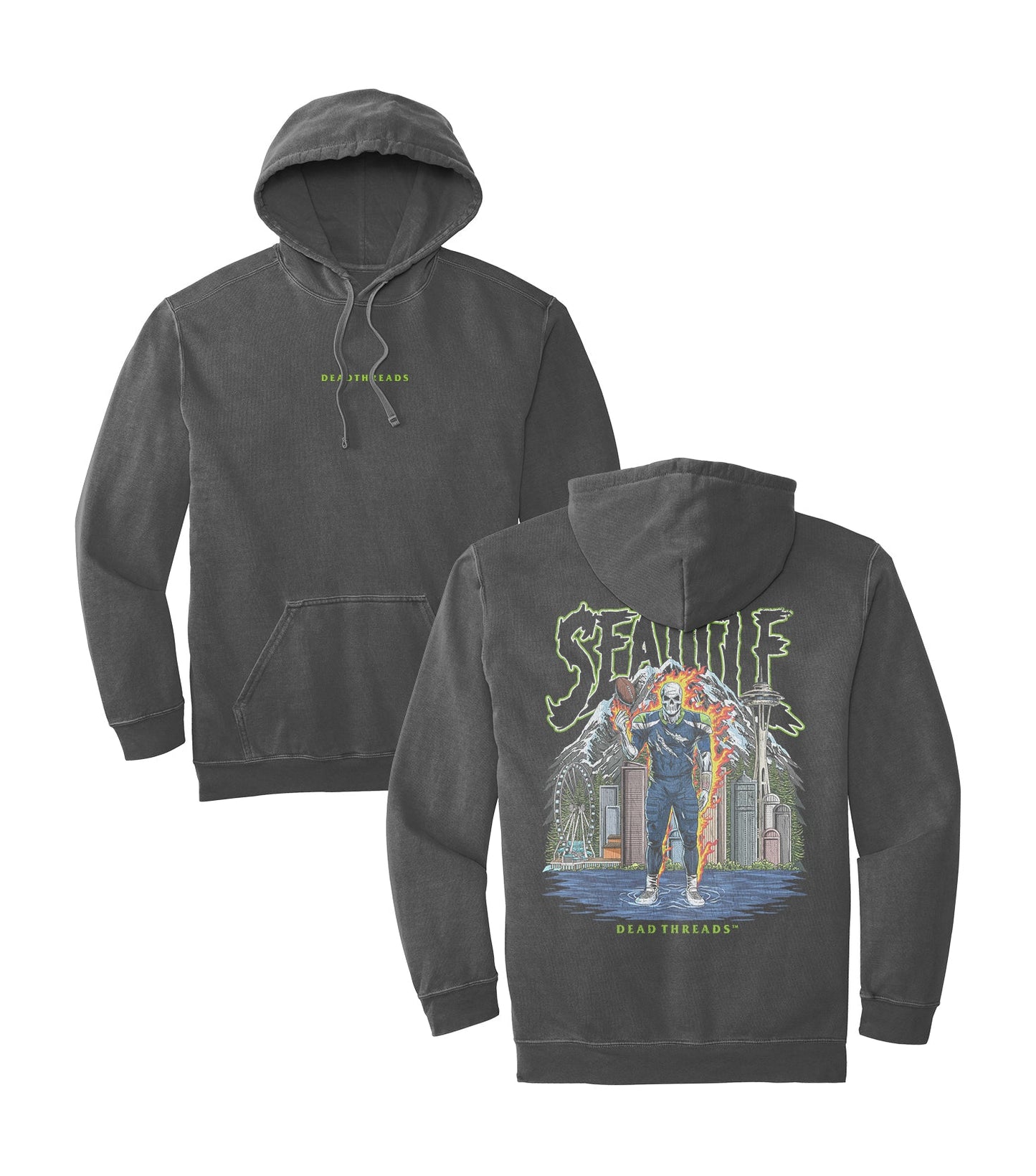SEATTLE FOOTBALL v2 - “DT ESSENTIAL" HOODIE – Hoodie – Dead Threads Apparel