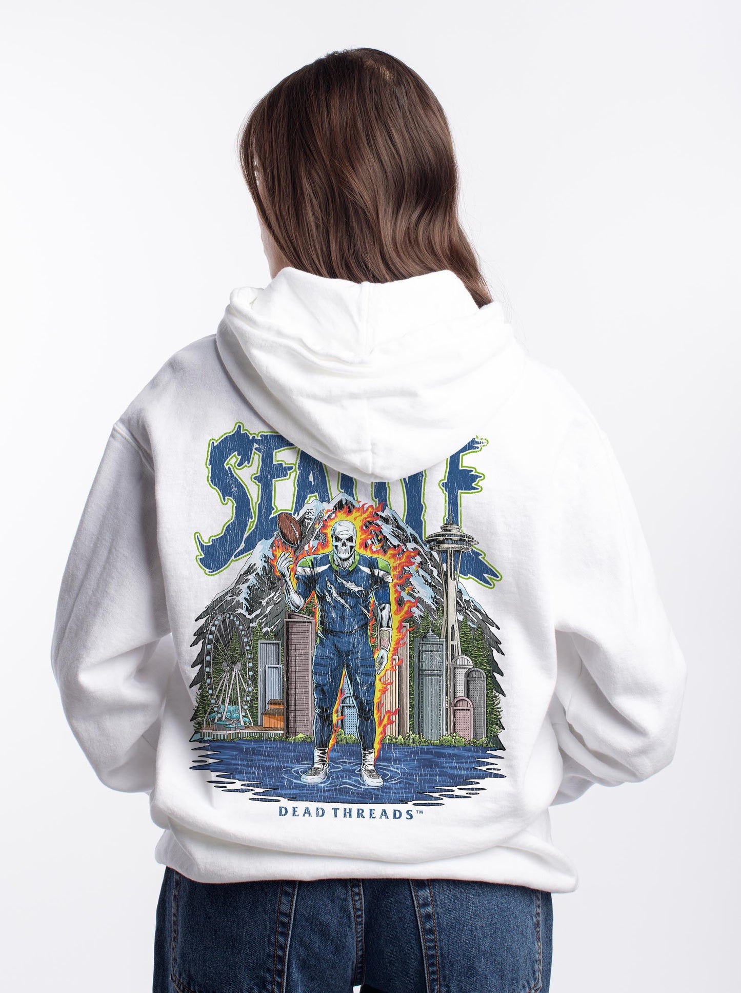 SEATTLE FOOTBALL v2 - “DT ESSENTIAL" HOODIE – Hoodie – Dead Threads Apparel