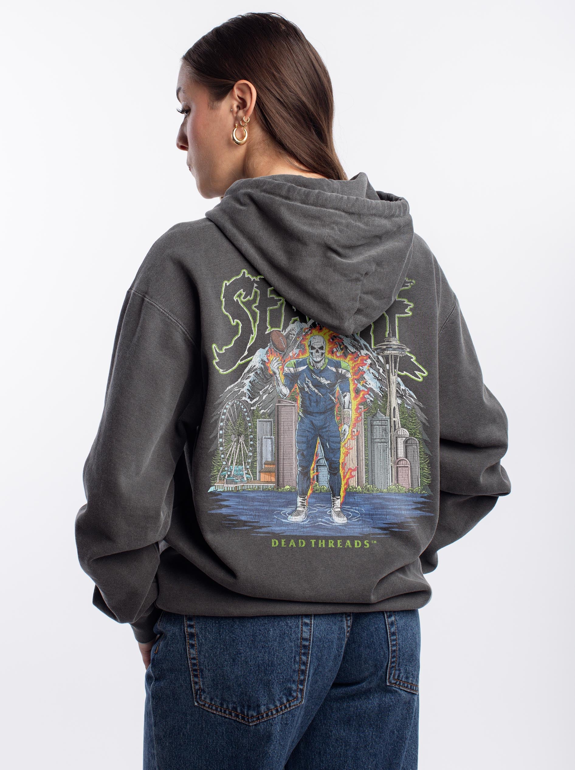 SEATTLE FOOTBALL v2 - “DT ESSENTIAL" HOODIE – Hoodie – Dead Threads Apparel