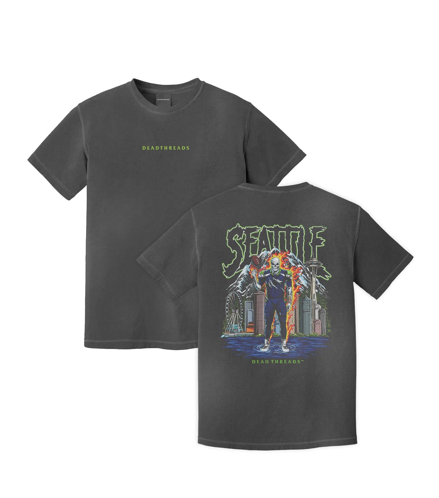 SEATTLE FOOTBALL v2 - “DT ESSENTIAL" PREMIUM T - SHIRT – T-Shirt – Dead Threads Apparel