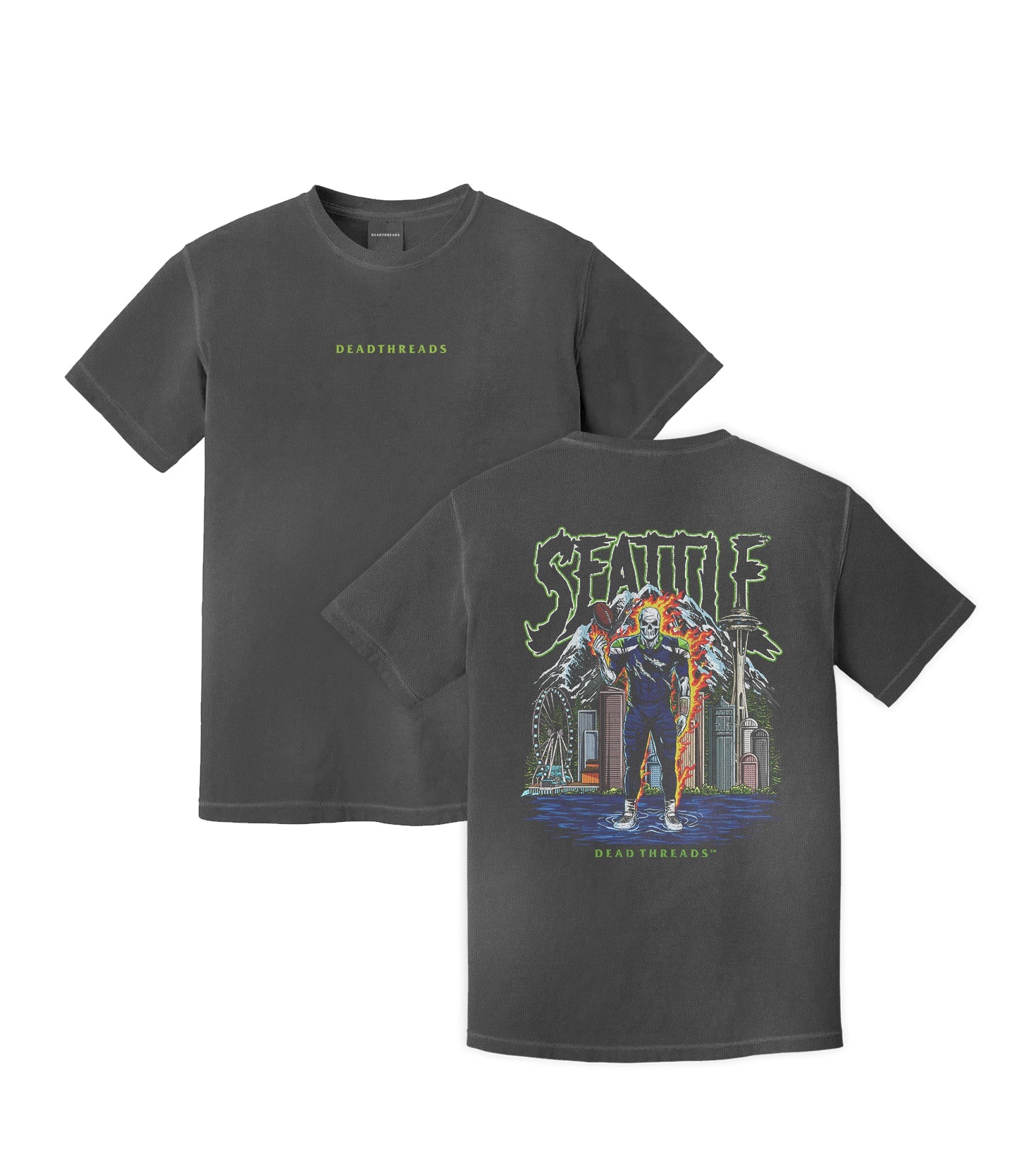 SEATTLE FOOTBALL v2 - “DT ESSENTIAL" PREMIUM T - SHIRT – T-Shirt – Dead Threads Apparel