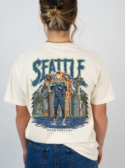 SEATTLE FOOTBALL v2 - “DT ESSENTIAL" PREMIUM T - SHIRT – T-Shirt – Dead Threads Apparel