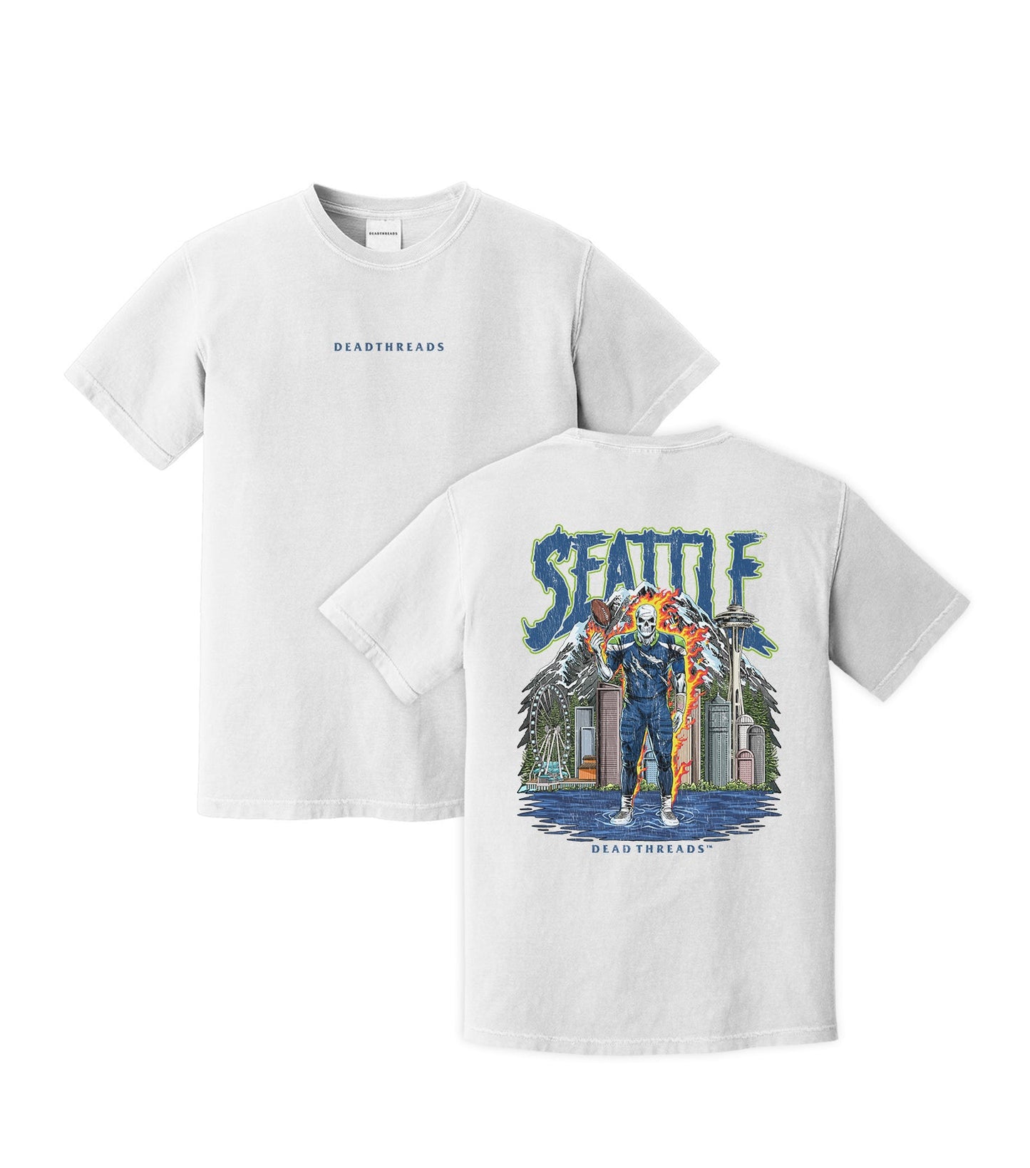 SEATTLE FOOTBALL v2 - “DT ESSENTIAL" PREMIUM T - SHIRT – T-Shirt – Dead Threads Apparel