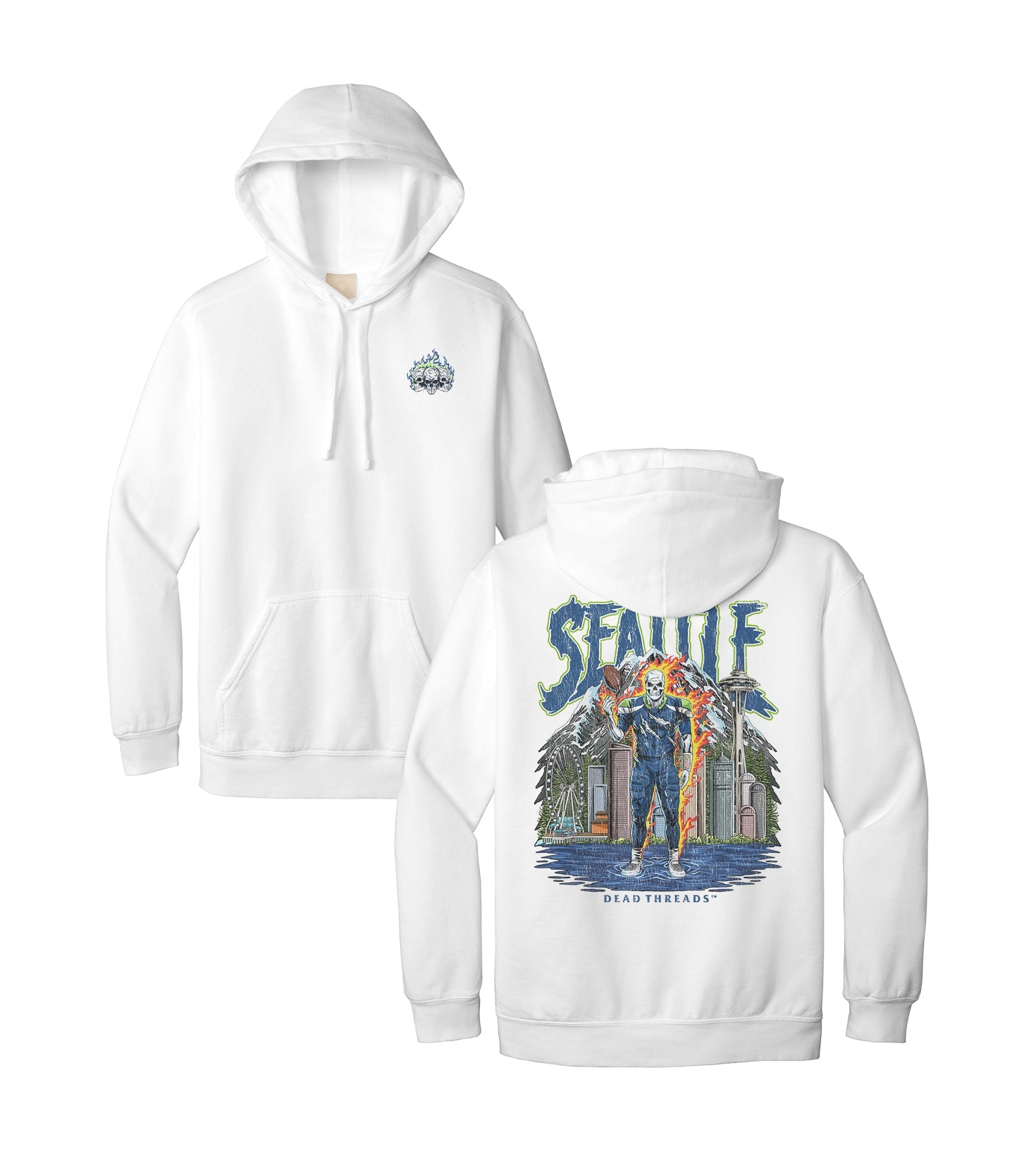 SEATTLE FOOTBALL v2 - HOODIE – Hoodie – Dead Threads Apparel