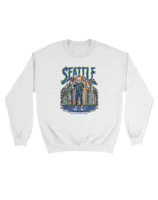 SEATTLE FOOTBALL v2 KIDS CREWNECK SWEATSHIRT – Kids clothes – Dead Threads Apparel