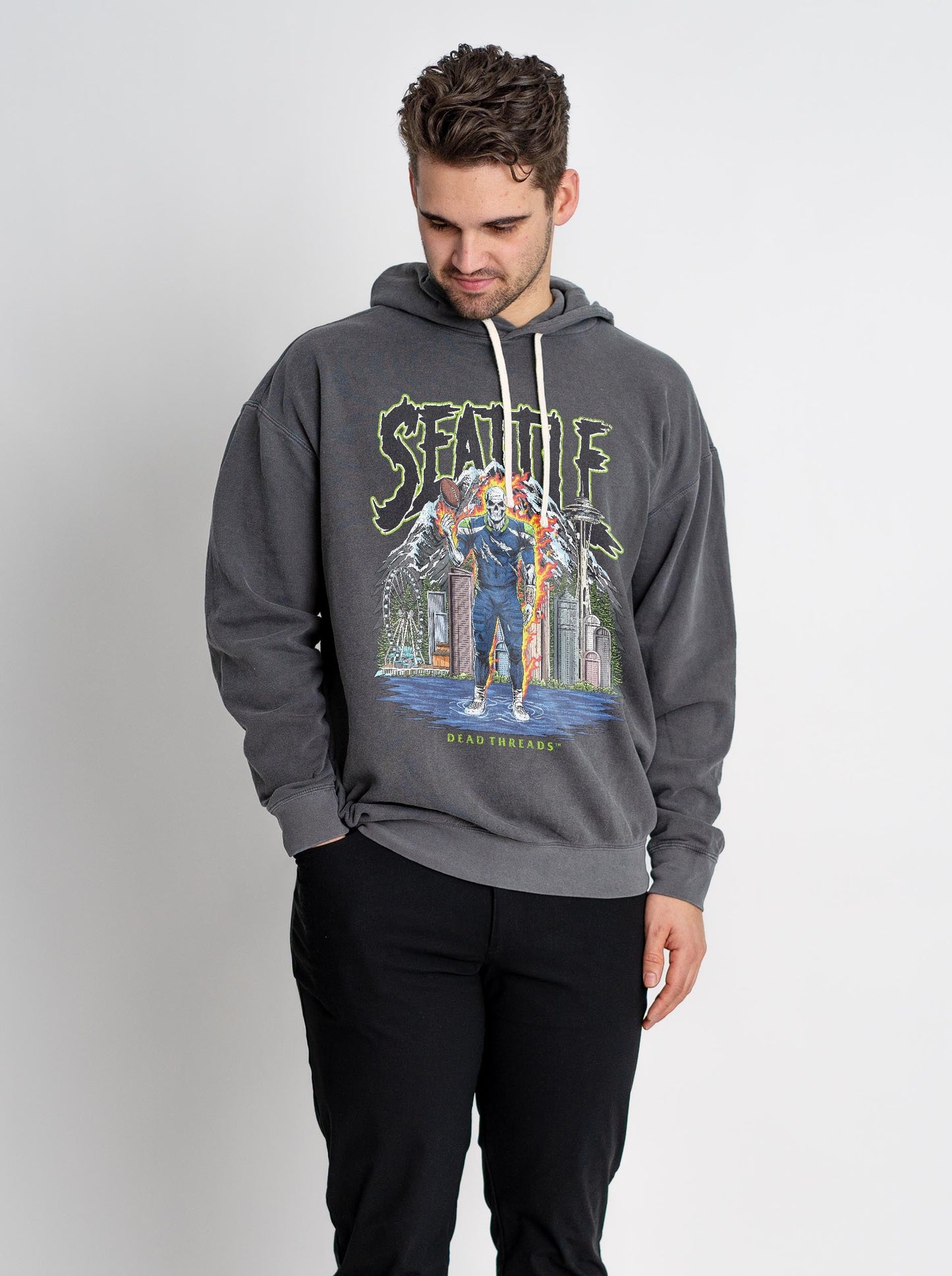 SEATTLE FOOTBALL v2 - LIGHTWEIGHT HOODIE – Lightweight – Dead Threads Apparel