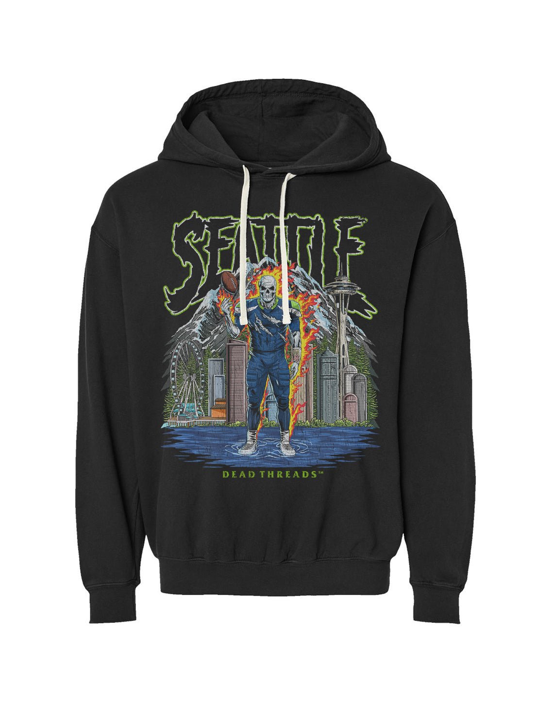 SEATTLE FOOTBALL v2 - LIGHTWEIGHT HOODIE – Lightweight – Dead Threads Apparel