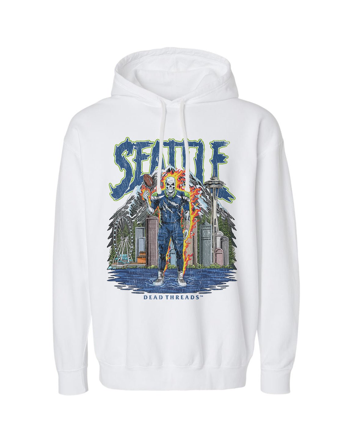 SEATTLE FOOTBALL v2 - LIGHTWEIGHT HOODIE – Lightweight – Dead Threads Apparel