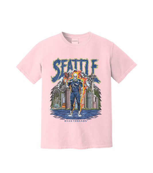 SEATTLE FOOTBALL v2 - PINK – T-Shirt – Dead Threads Apparel