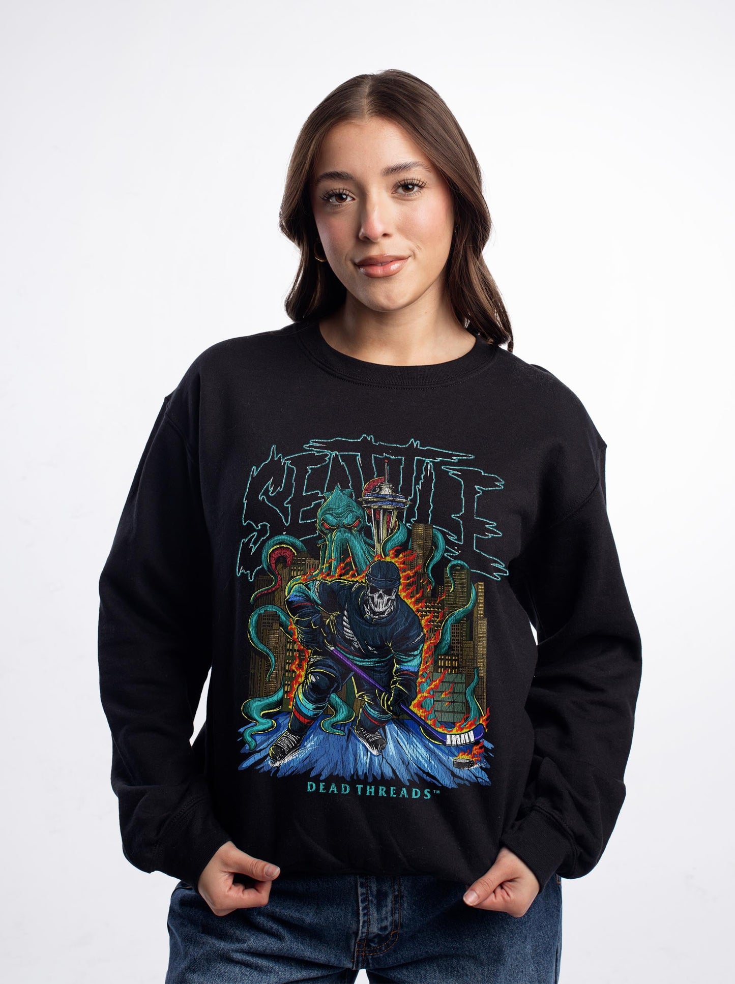 SEATTLE HOCKEY CREWNECK SWEATSHIRT – Sweatshirt – Dead Threads Apparel