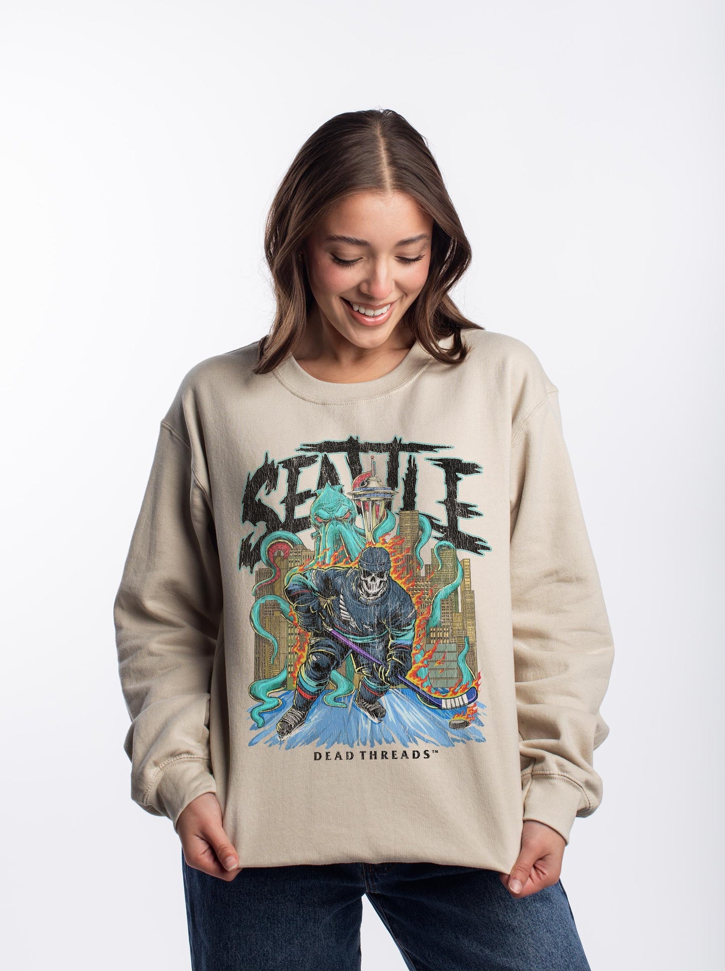 SEATTLE HOCKEY CREWNECK SWEATSHIRT – Sweatshirt – Dead Threads Apparel
