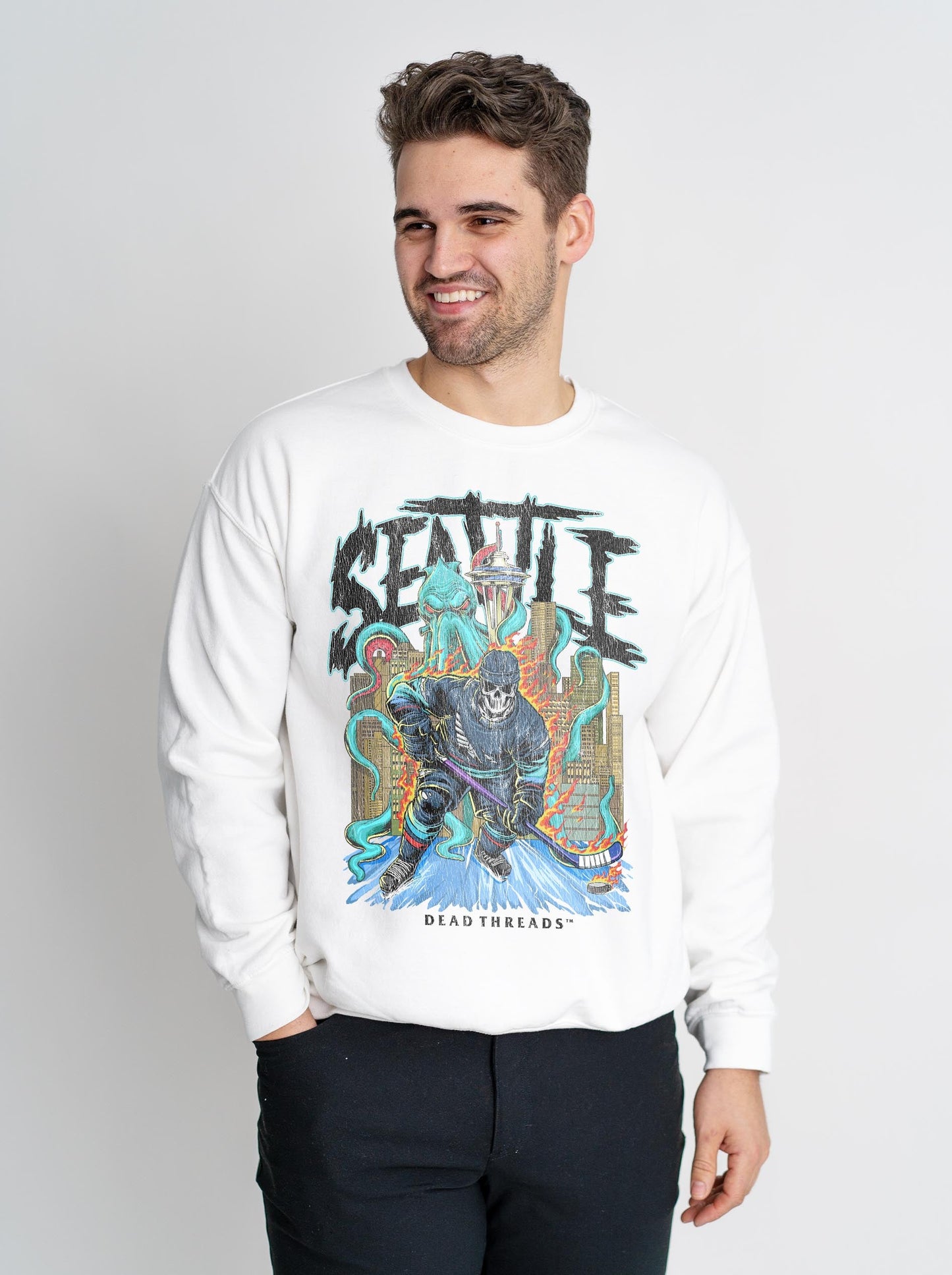 SEATTLE HOCKEY CREWNECK SWEATSHIRT – Sweatshirt – Dead Threads Apparel