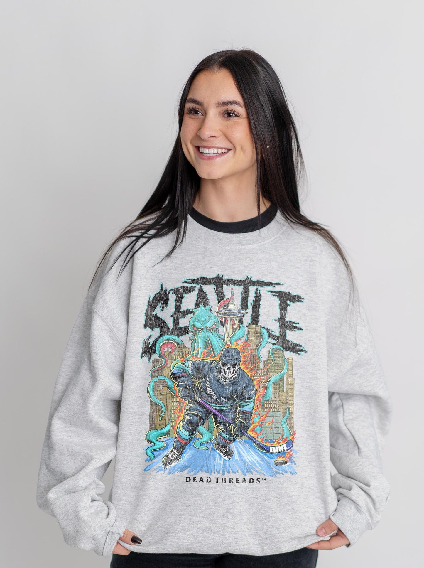 SEATTLE HOCKEY CREWNECK SWEATSHIRT – Sweatshirt – Dead Threads Apparel