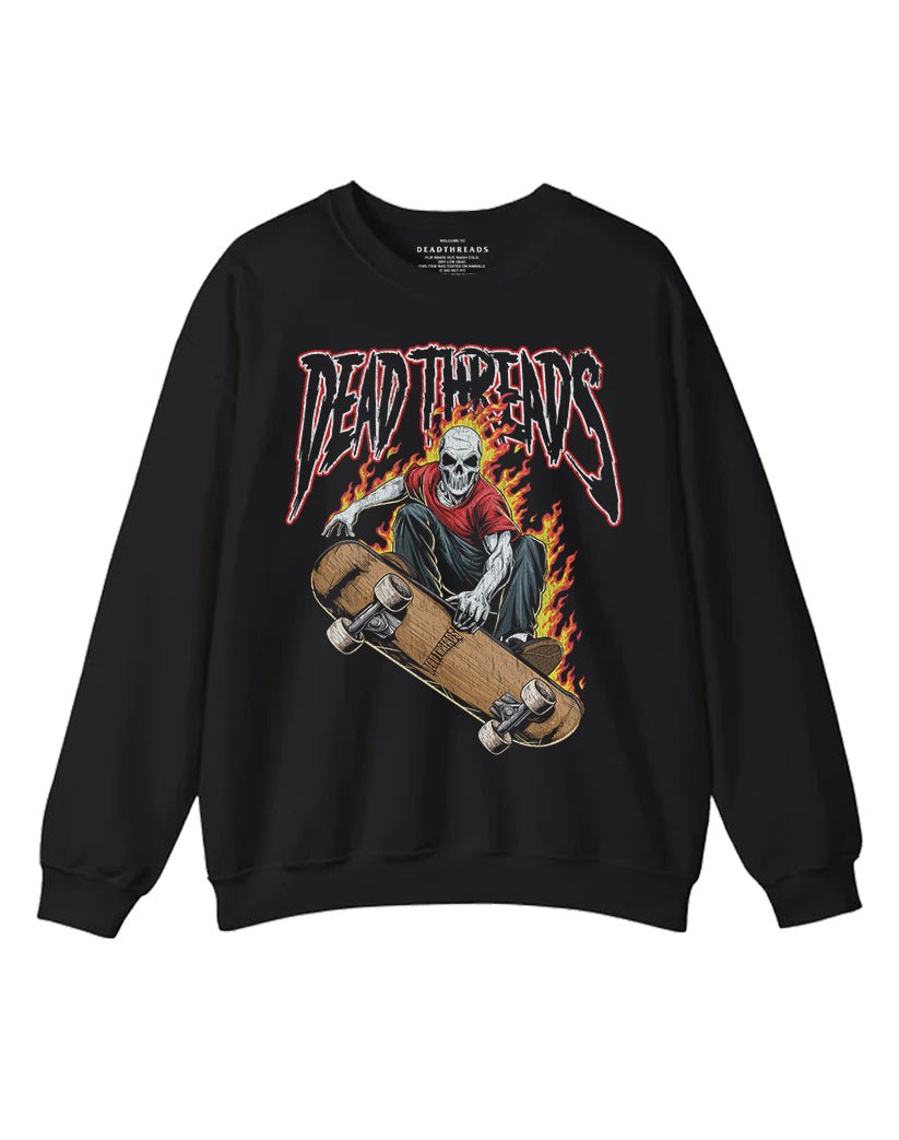 SKATE OR DIE CREWNECK SWEATSHIRT – Sweatshirt – Dead Threads Apparel