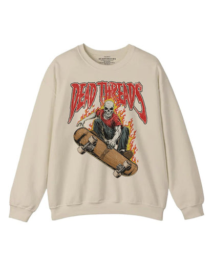SKATE OR DIE CREWNECK SWEATSHIRT – Sweatshirt – Dead Threads Apparel