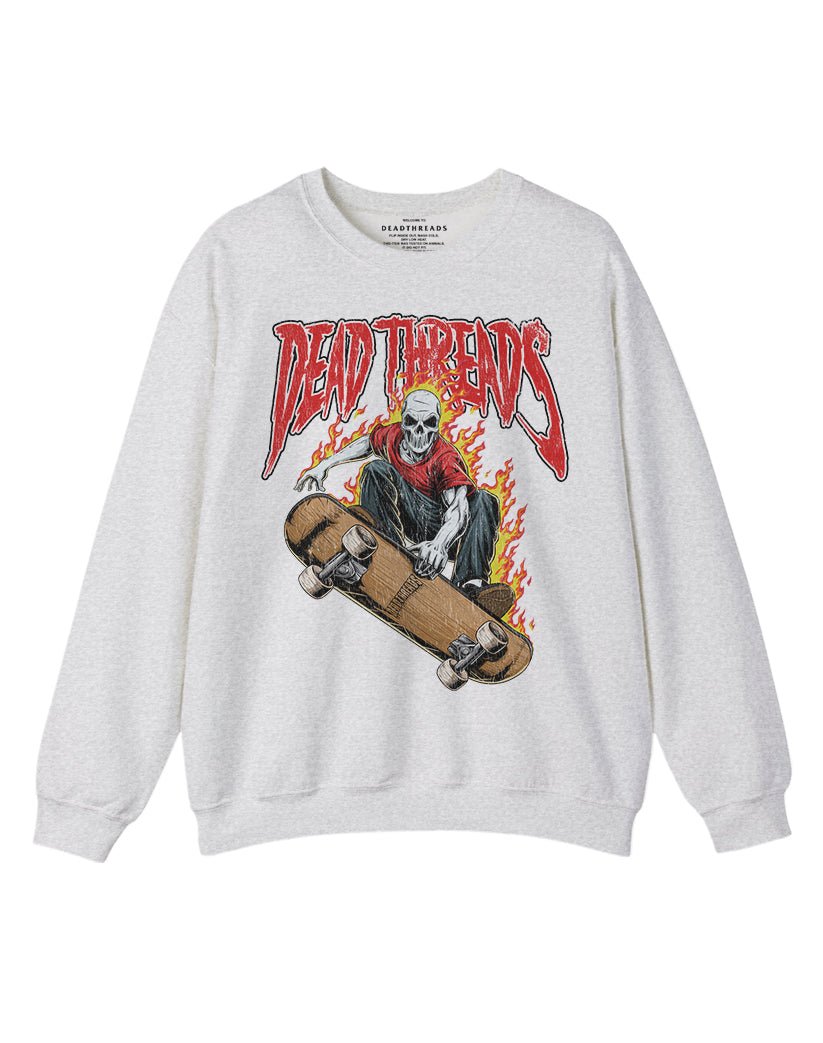SKATE OR DIE CREWNECK SWEATSHIRT – Sweatshirt – Dead Threads Apparel