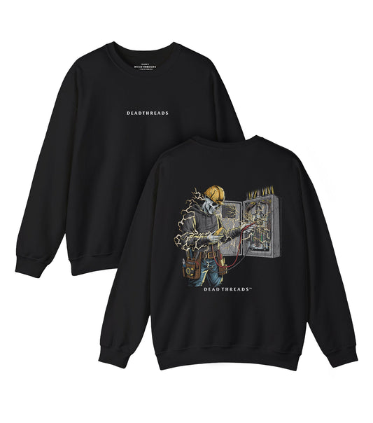 SKELETAL SPARKY v2 - “DT ESSENTIAL" CREWNECK SWEATSHIRT – Sweatshirt – Dead Threads Apparel