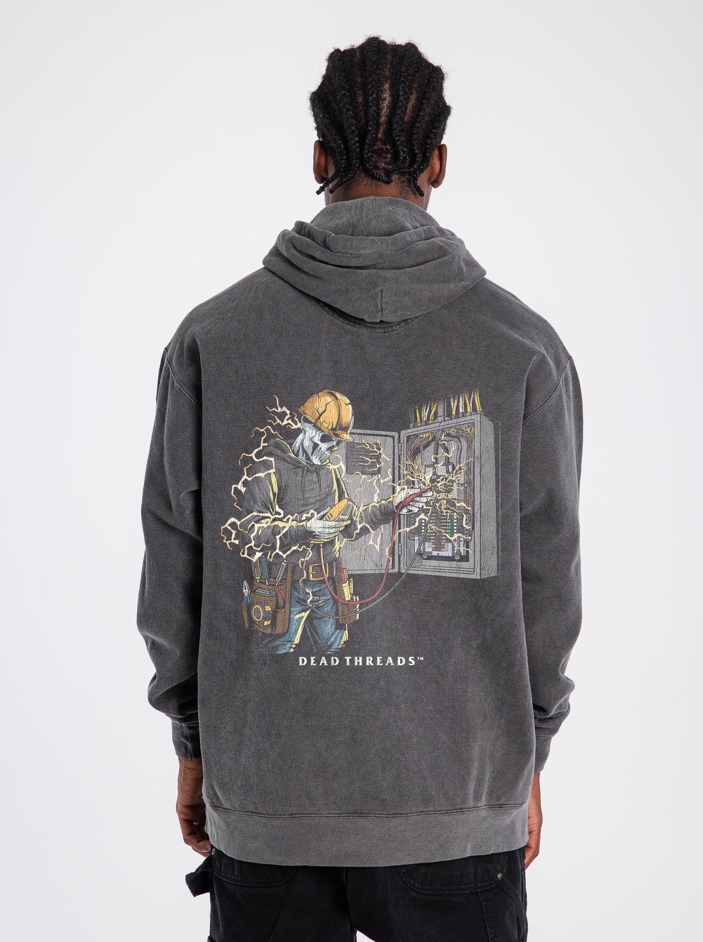 SKELETAL SPARKY v2 - “DT ESSENTIAL" HOODIE – Hoodie – Dead Threads Apparel