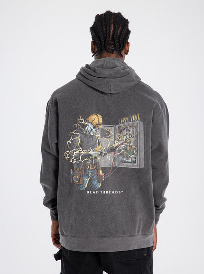 SKELETAL SPARKY v2 - “DT ESSENTIAL" HOODIE – Hoodie – Dead Threads Apparel