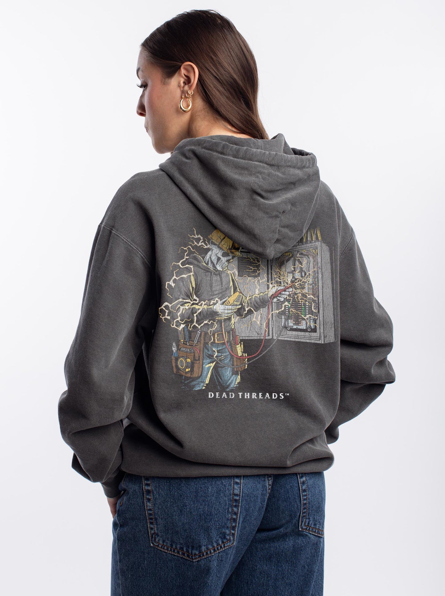 SKELETAL SPARKY v2 - “DT ESSENTIAL" HOODIE – Hoodie – Dead Threads Apparel