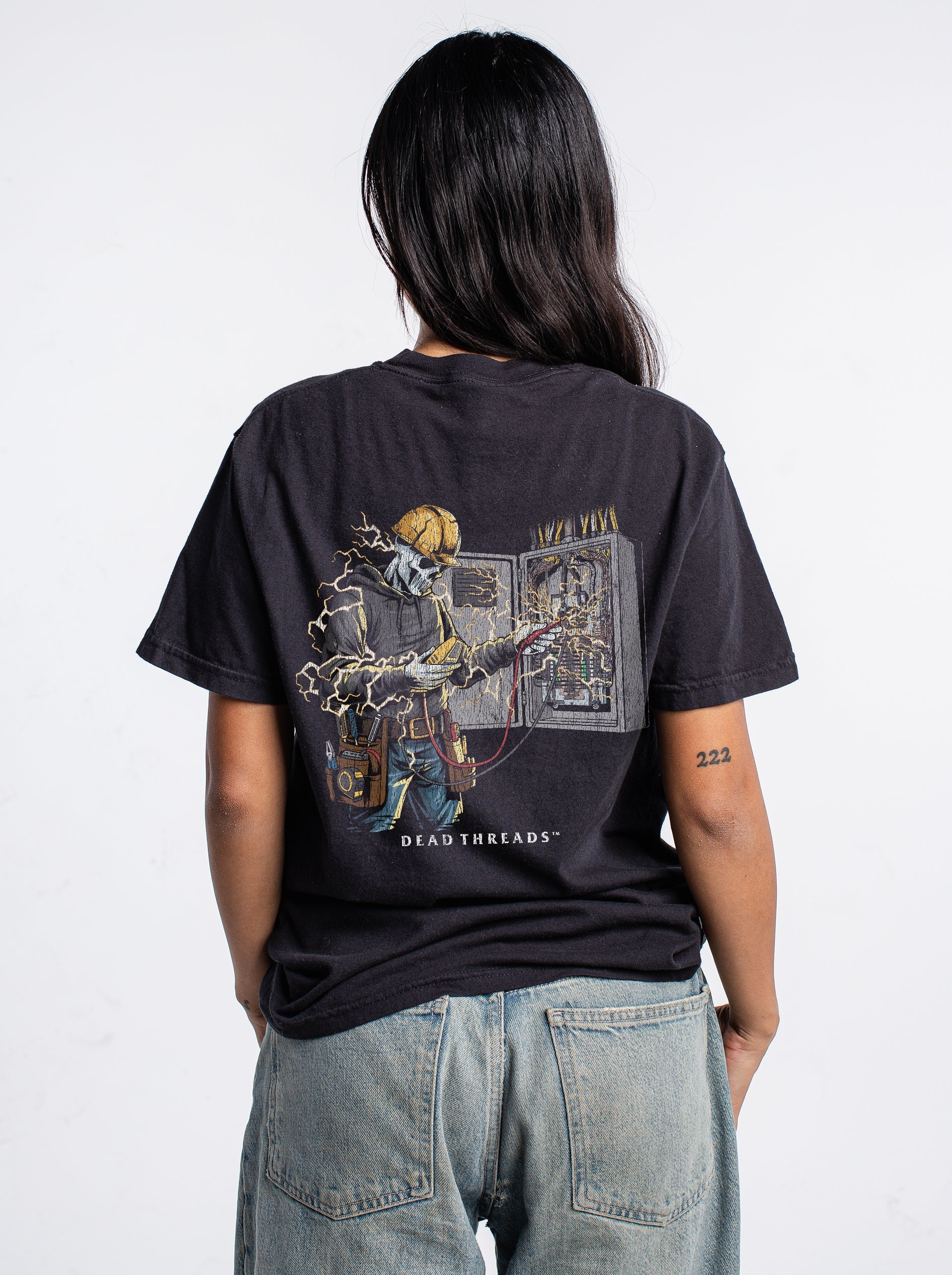SKELETAL SPARKY v2 - “DT ESSENTIAL" PREMIUM T - SHIRT – T-Shirt – Dead Threads Apparel