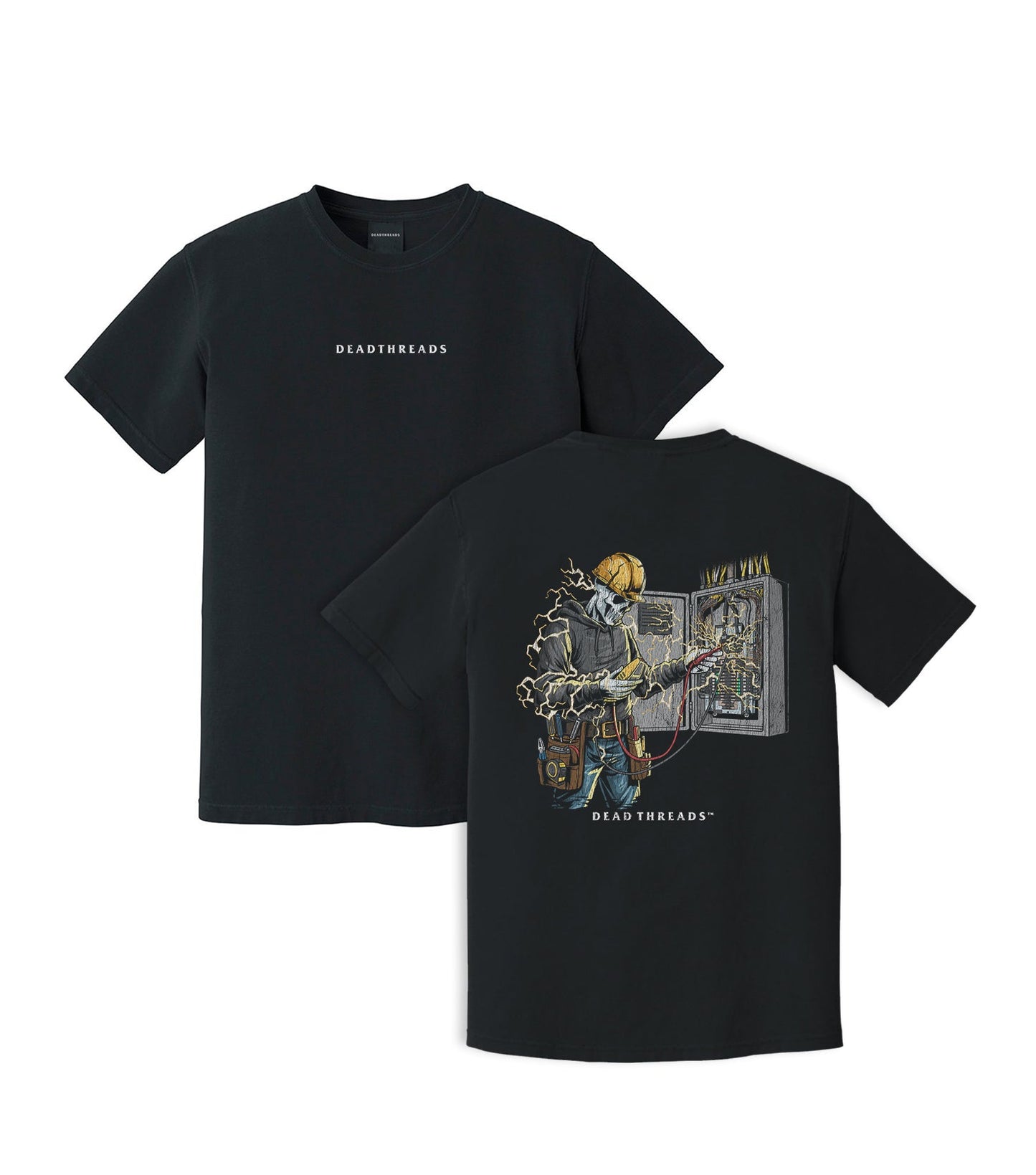 SKELETAL SPARKY v2 - “DT ESSENTIAL" PREMIUM T - SHIRT – T-Shirt – Dead Threads Apparel