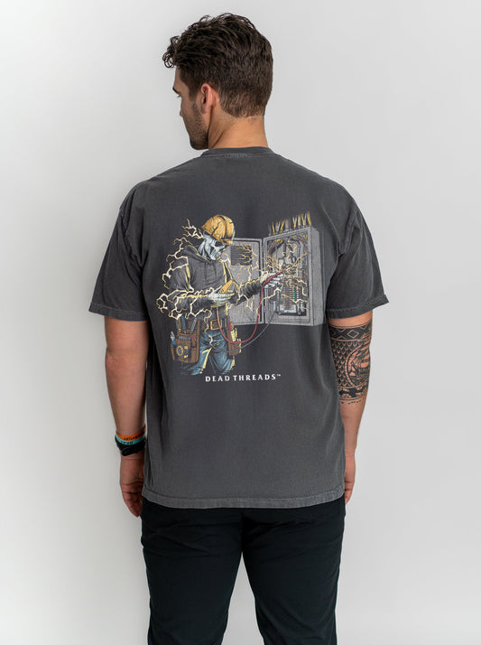 SKELETAL SPARKY v2 - “DT ESSENTIAL" PREMIUM T - SHIRT – T-Shirt – Dead Threads Apparel