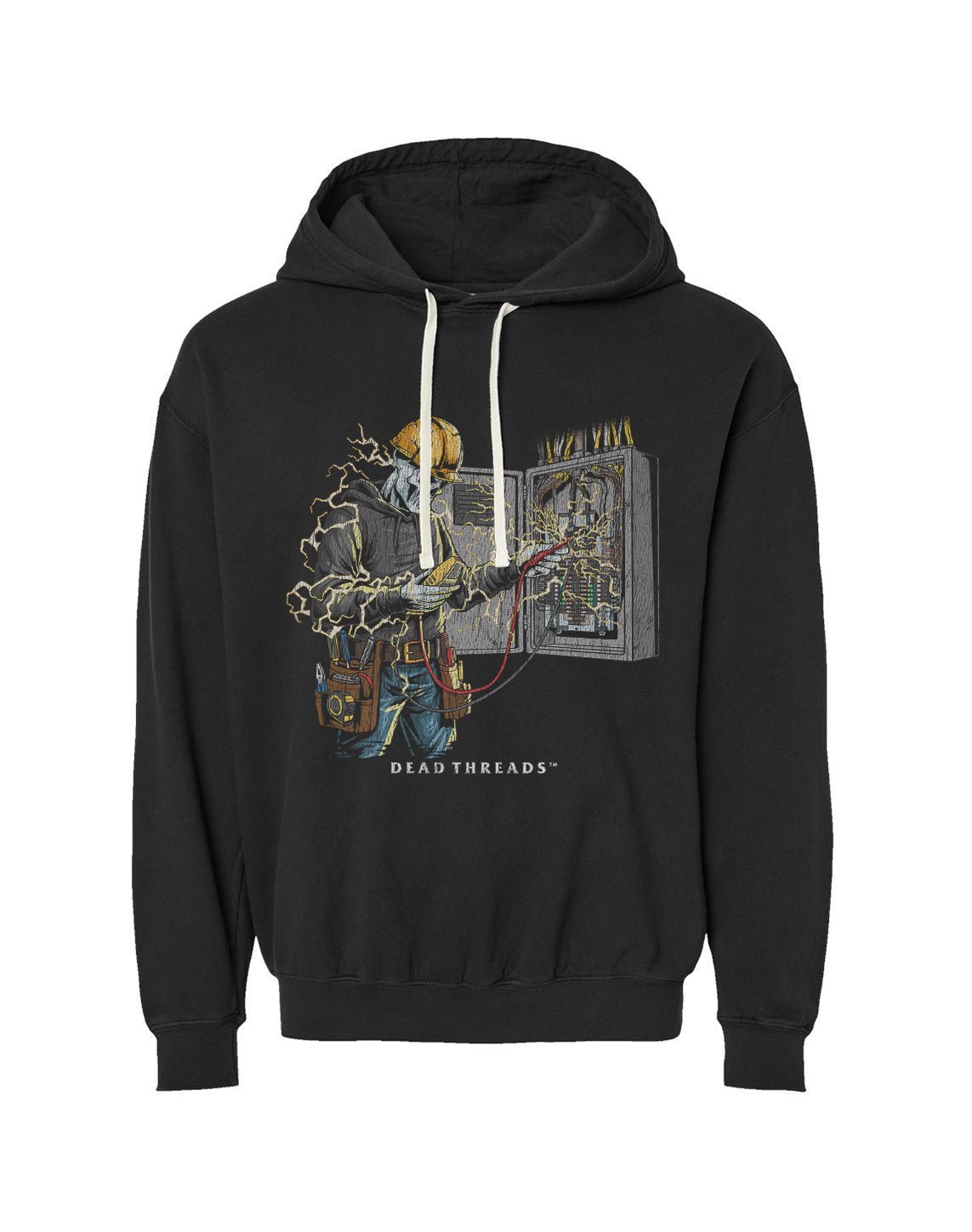 SKELETAL SPARKY v2 - LIGHTWEIGHT HOODIE – Lightweight – Dead Threads Apparel