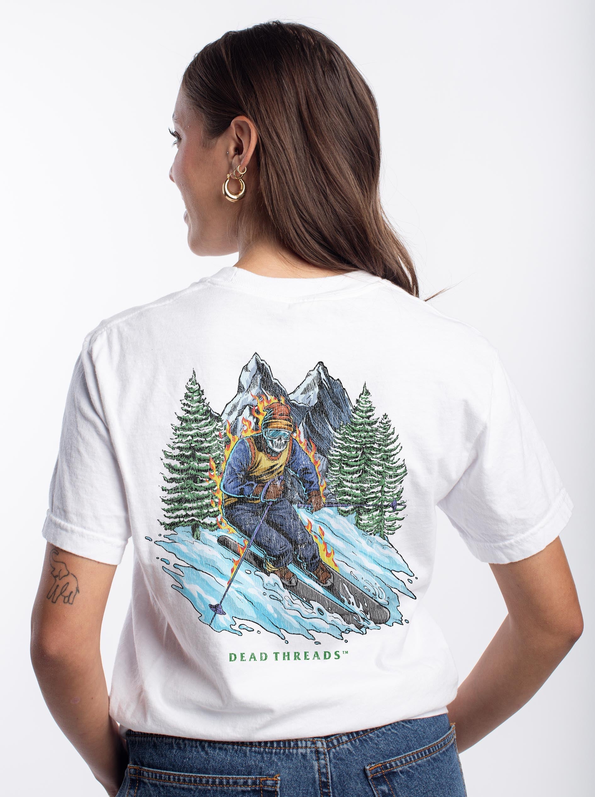 SKIING - “DT ESSENTIAL" PREMIUM T - SHIRT – T-Shirt – Dead Threads Apparel