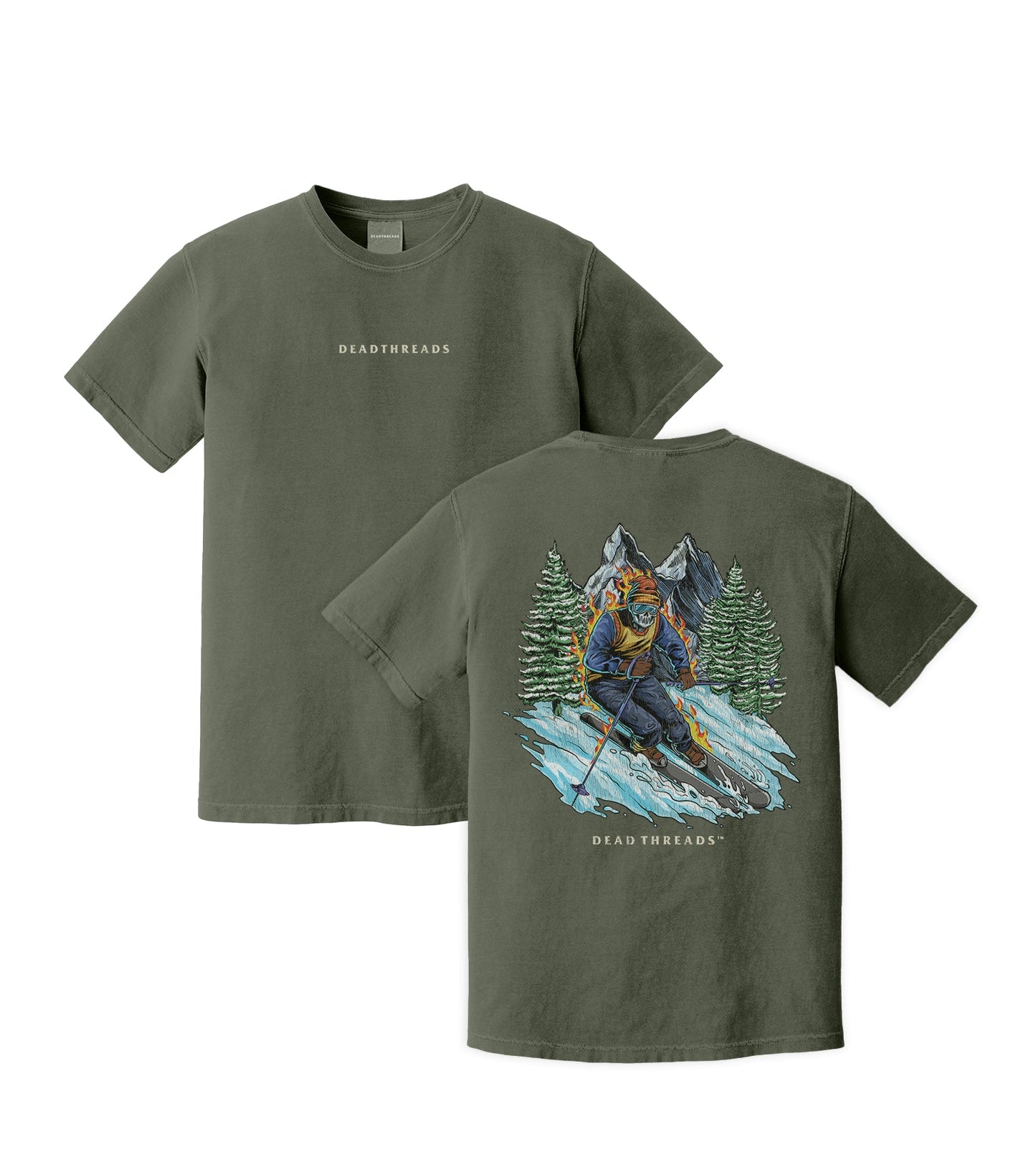 SKIING - “DT ESSENTIAL" PREMIUM T - SHIRT – T-Shirt – Dead Threads Apparel