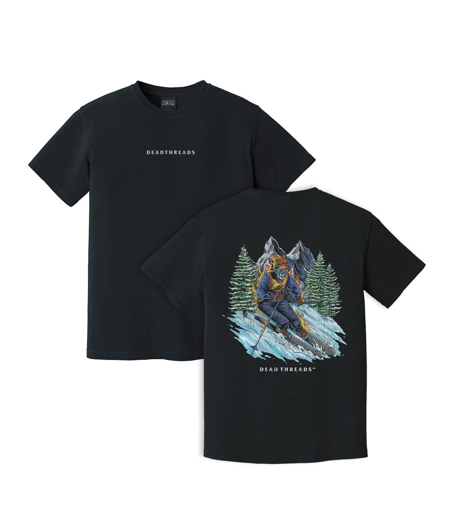 SKIING - “DT ESSENTIAL" PREMIUM T - SHIRT – T-Shirt – Dead Threads Apparel